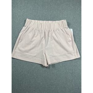 Beyond Yoga Utility Short Size Small Pink Pleated Elastic Waistband NWT